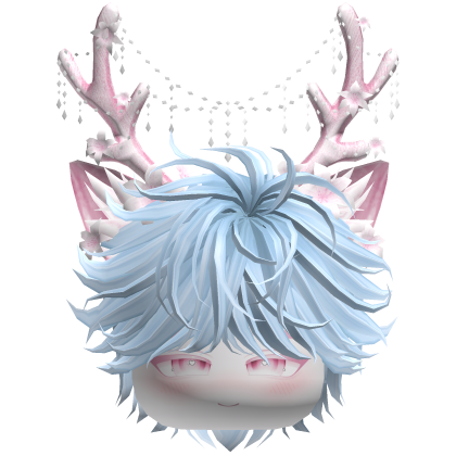Christmas Messy Hair w/ Antlers