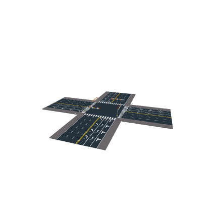 Intersection without crosswalk buttons