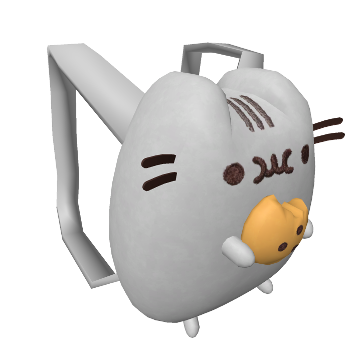 Pusheen plush with cookie backpack
