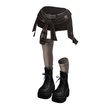 Grunge Rebel Shorts Y2K Cloth (Brown Beige)