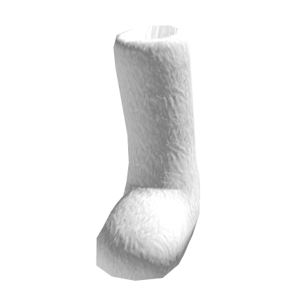 Y2K Fuzzy White Single Boot thumbnail
