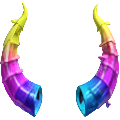 Rainbow Neon Demon Horns Roblox item