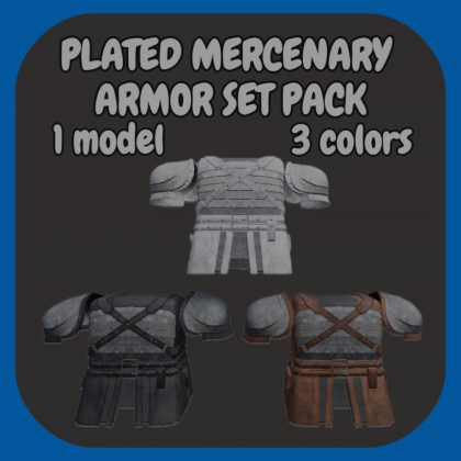 [R15/R6] Plated mercenary armor set