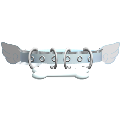 Kawaii Angel Puppy Cute Collar Pastel Blue 𖹭 .ᐟ