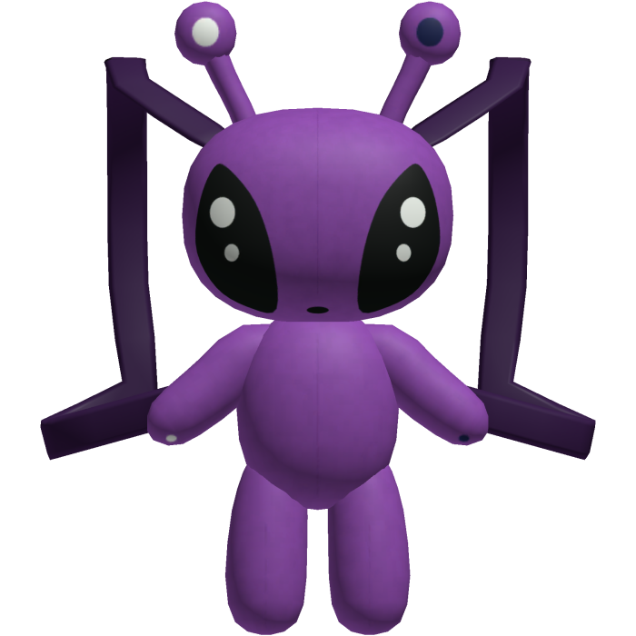 Backpack Plush 3.0 Cute Silly Purple Alien