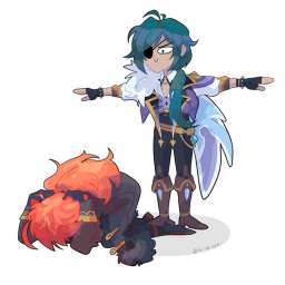 Mini obby Diluc and Kaeya Genshin Impact