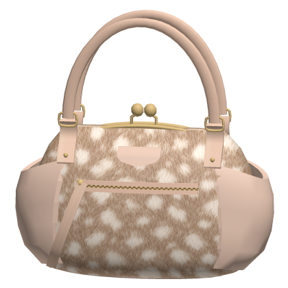 Cute Beige Fawn Winter Handbag Shoulder Bag