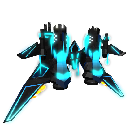 GLOWING Cyber Jetpack Wings (Metallic Neon)