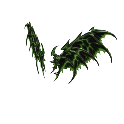  Black Green Bat Wings Roblox item