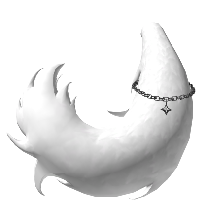 Wolf Fluffy Tail With Chains Fur White Roblox item