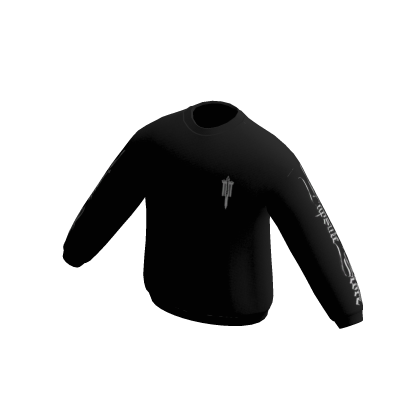 Capsule Gothic Y2K print sweater Black thumbnail