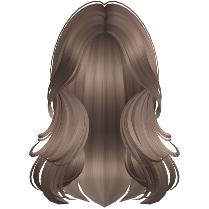 Beautiful Layered Wavy Girl Hair (Milktea) Roblox item