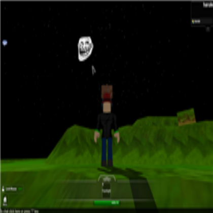 Modded Roblox: Moon is a troll face Roblox decal