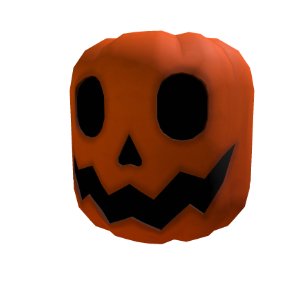 Orange Pumpkin Head Mask