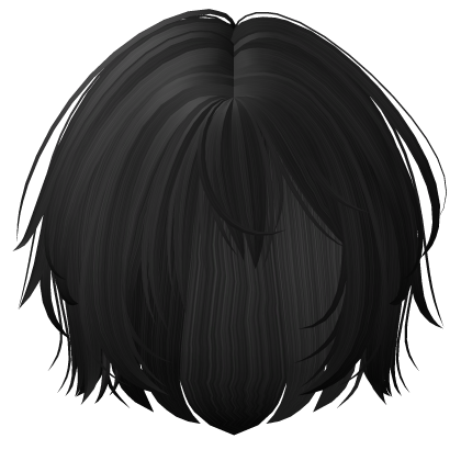 Black Anime Wispy Short Hair Roblox NoFilter