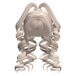 High Curly Pigtails