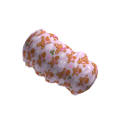 Light Pink Christmas Scrunchie thumbnail