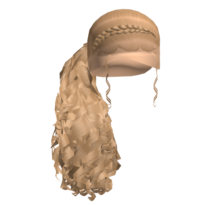 ☆ | Blonde Braided Curly Ponytail Roblox item