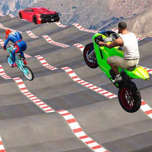 Jump Into Highest Motorcycle Ramp Roblox game
