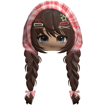 Brown Igari Face Combo w Bonnet Braids Clips Roblox item
