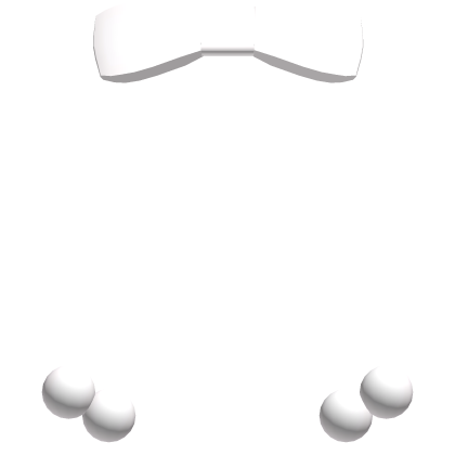 ♡ ꒰ Cute White Pigtail Hair Bobbles & Bow Roblox item