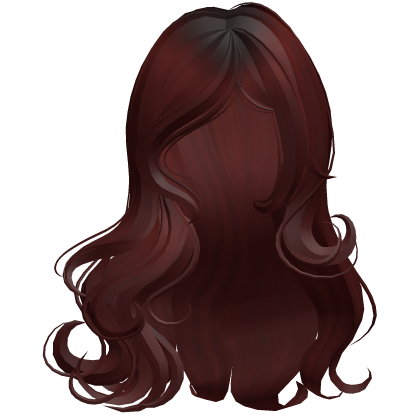 ♡ Silky Long Ethereal Waves (Dark Red) Roblox item