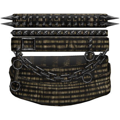 1.0 right gold vkei studded spiked chain armband Roblox item