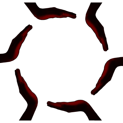 Cursed Hands Halo - Red