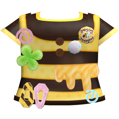🍯🐝🍀 cute kawaii honeybee clover shirt Roblox item