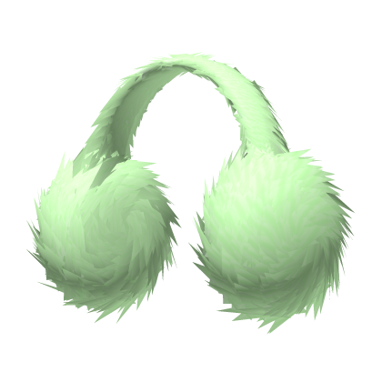 Green Fluffy Ear Muffs