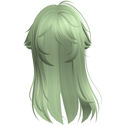 Green Shy Moe Cat Girl Windy Whispy Hair