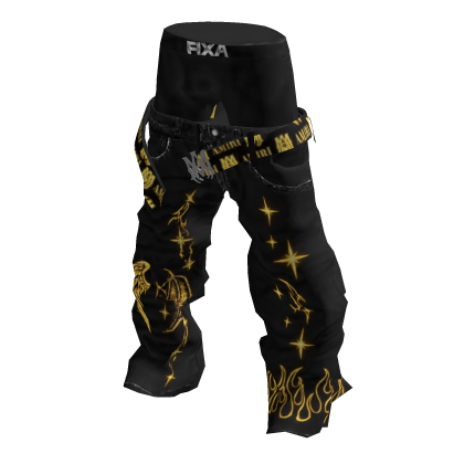 Pantalon Fixa V3 Dorado