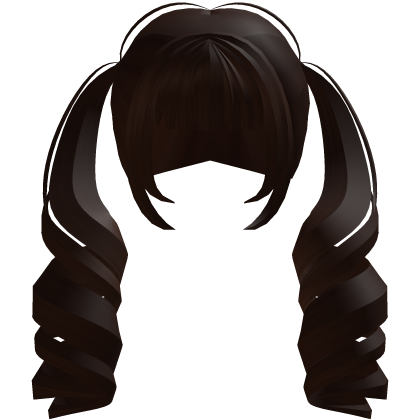 bratty twintails curl brown Roblox item