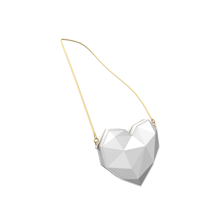 White Diamond Heart Purse thumbnail