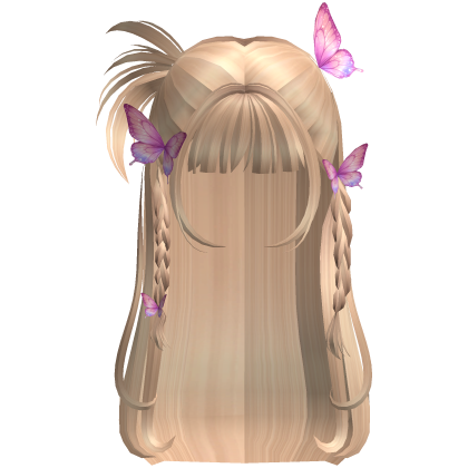 Soft Fairy Butterfly Pink Blonde Hair Roblox item
