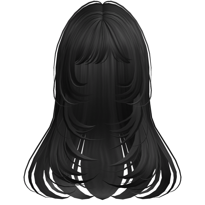 Long Straight Wispy Layers Black