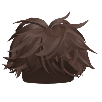 Brown Fluffy Middle Swept Hair