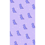 Aesthetic purple dinos