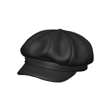 Black Vintage Newsboy Hat
