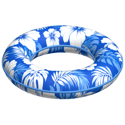 Blue Summer Hibiscus Floatie