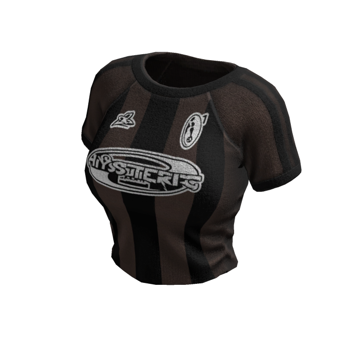 Striped Sporty Tee (Brown Black)