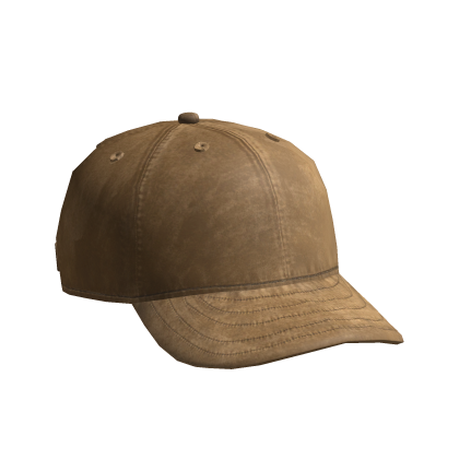 Distressed Worn Vintage Brown Cap Roblox item