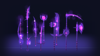Low Poly Fantasy Weapon Pack x60 Elemental Blade preview 6