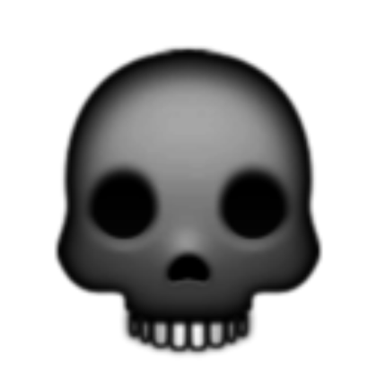 Skull Emoji Roblox decal