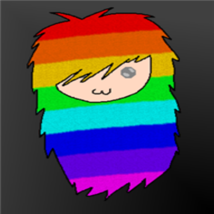 rainbow hair Roblox decal
