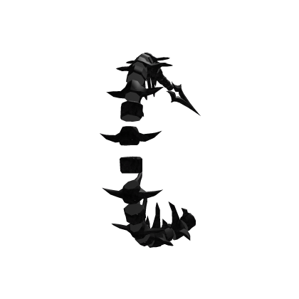Skeleton Demon Tail - Black Roblox item