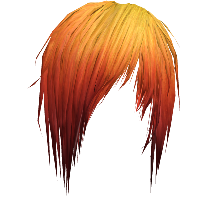 Sideswept Fringe Addon`yellow/orange Roblox item