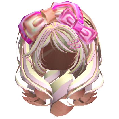 Gyaru Agejo Volumnious with Bow Neapolitan Pink