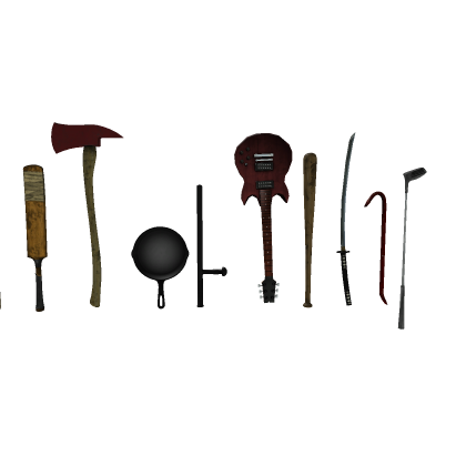 Left 4 Dead 2 Melee Pack (Mesh)(Adjusted Size)