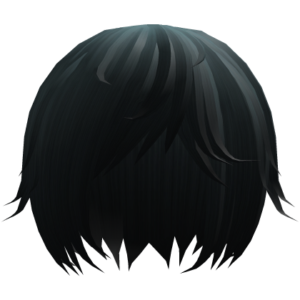 (×_×) faded blue emo anime wavy hair w tufts  Roblox item